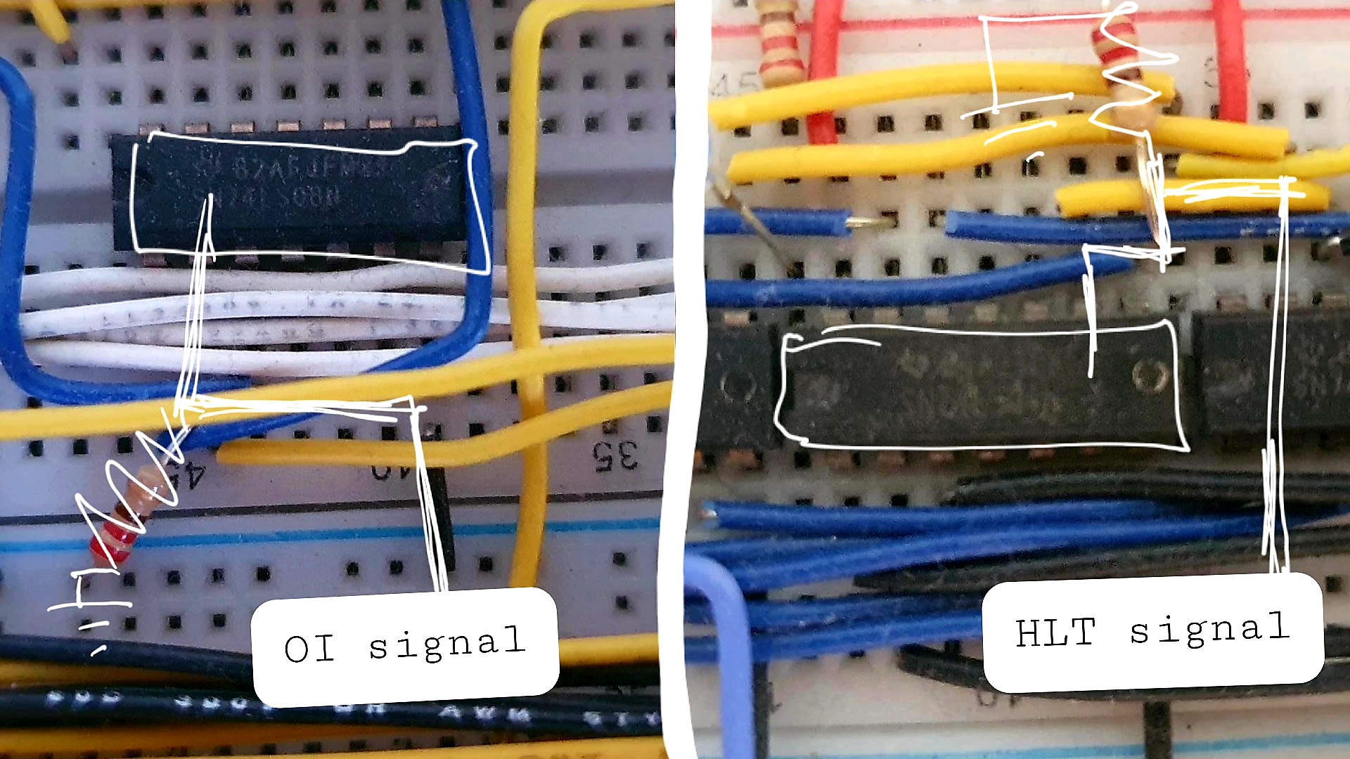 control signals resistors